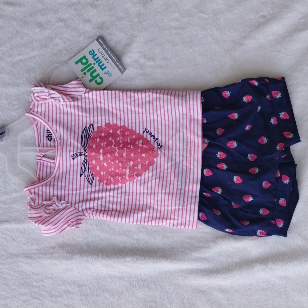 Child Of Mine Strawberry Outfit Set